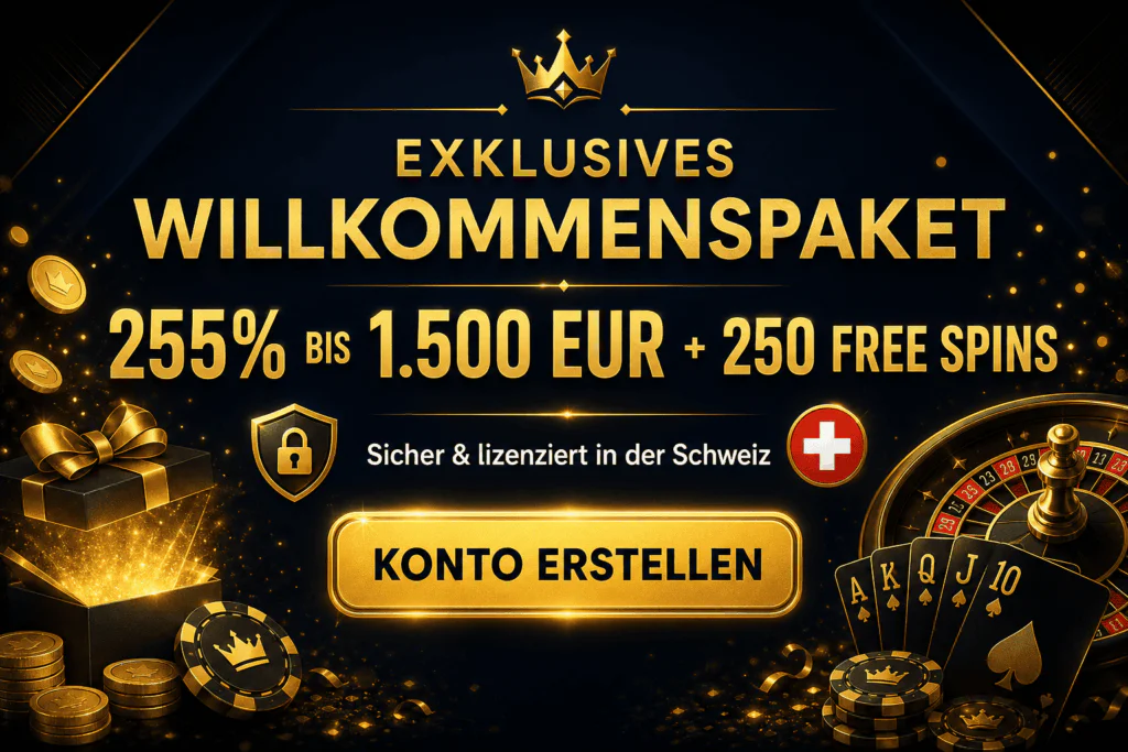 Willkommensbonus-Banner bei N1Bet Casino Aktionsbereich in der Schweiz - n1bets-ch.com