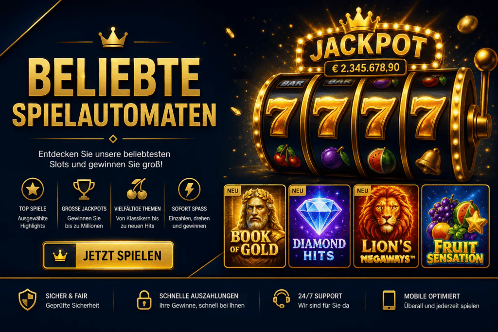 Beliebte Spielautomaten Kategorie auf der Website von N1Bet Casino in der Schweiz - n1bets-ch.com